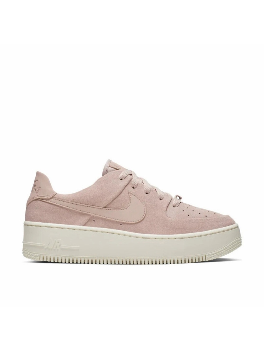 Nike Women’s Suede Low-Top Platform Sneaker - Blush Pink